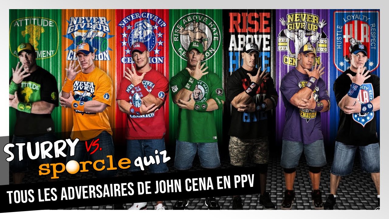 [SPORCLE QUIZ] Tous les adversaires de JOHN CENA en PPV