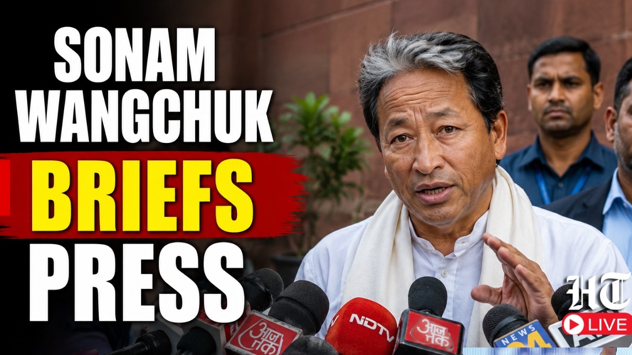 Live: Sonam Wangchuk Briefs Press After Visiting Rajghat |cjp Protest | India | Anti Paper Leak Bill