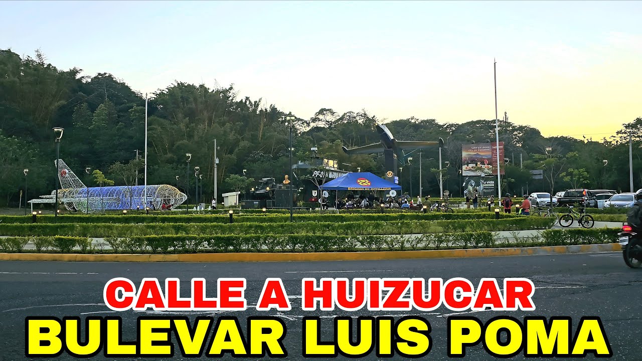 ASI SE ENCUENTRA CALLE A HUIZUCAR Y BULEVAR LUIS POMA. #elsalvador