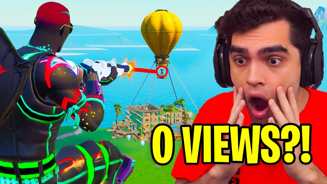 Reacting To Fortnite Trickshots with 0 VIEWS!!! (ft. Kaz)