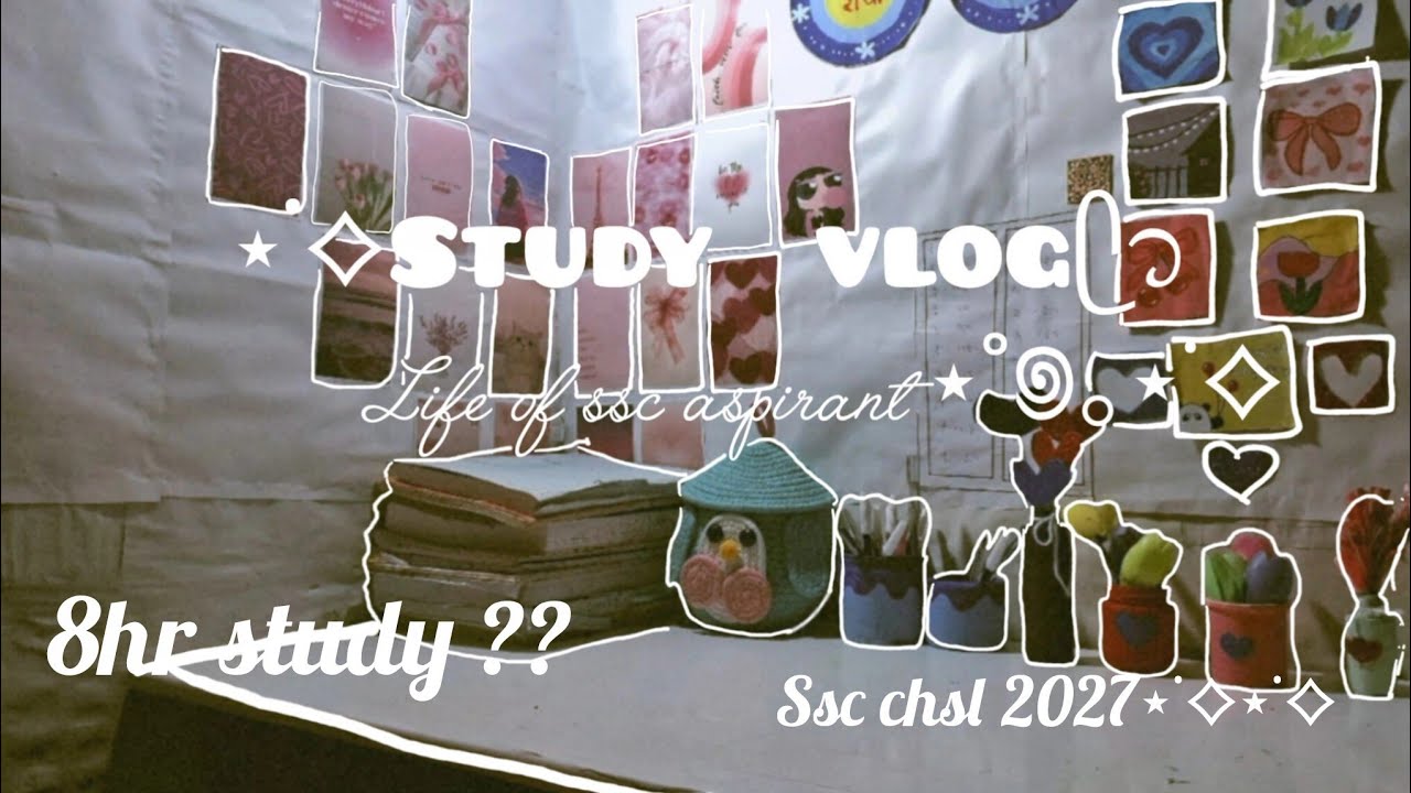 Ssc study vlog🌷 | A day in aspirant life🔥|Be curious with Avantika #studyvlog #ssc 