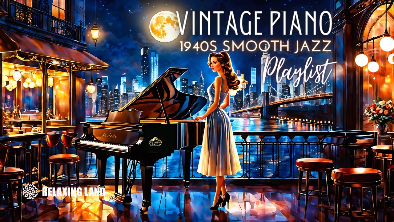 Summertime Smooth Vintage Piano Jazz Music - Relaxing Jazz Music