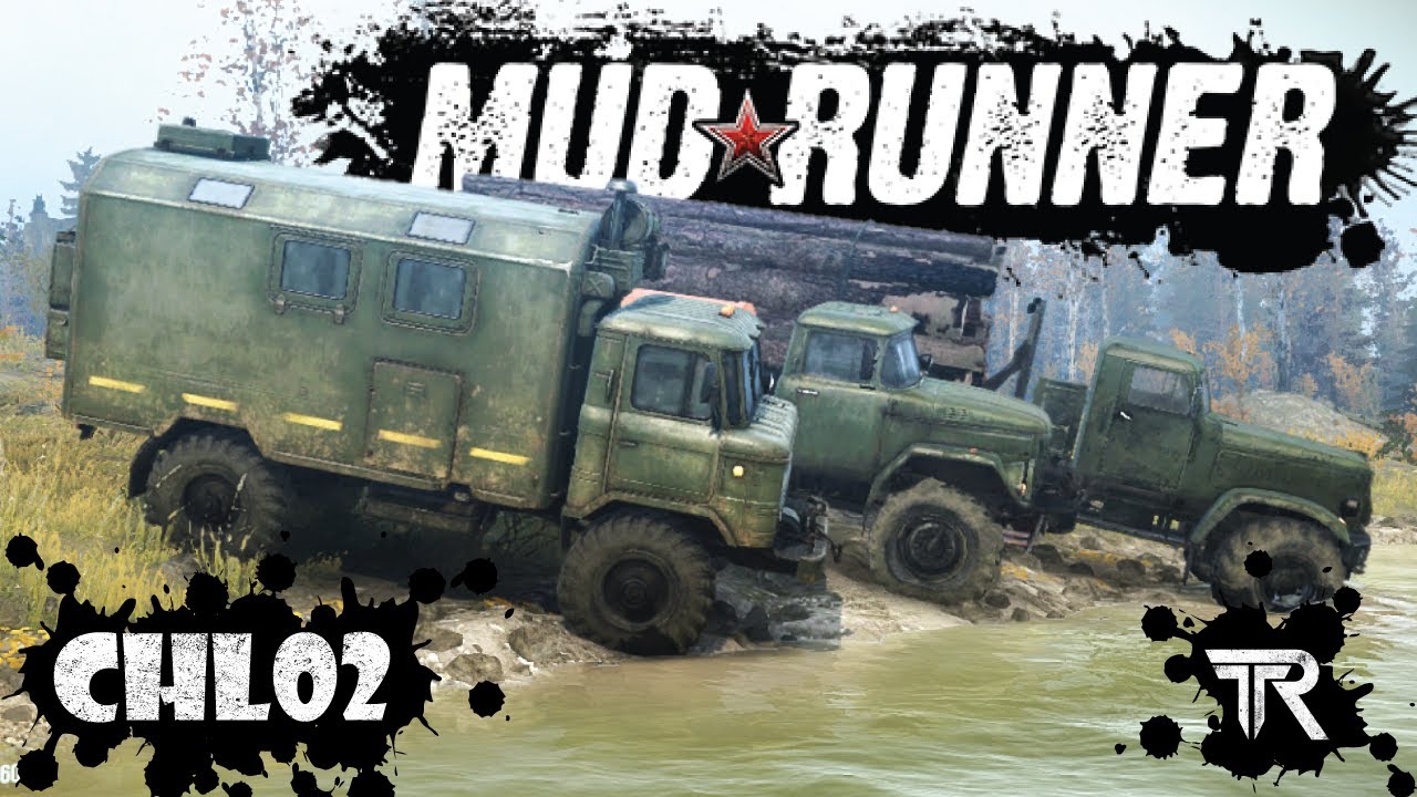 SpinTires Mud Runner American Wilds || Challenge 02 || Repair And Refuel || Found And Squash PUMPKIN