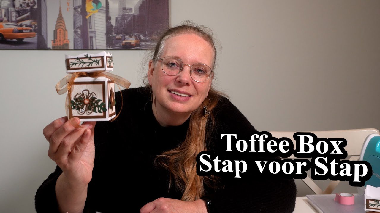 Toffee doosje maken en aankleden met Crealies