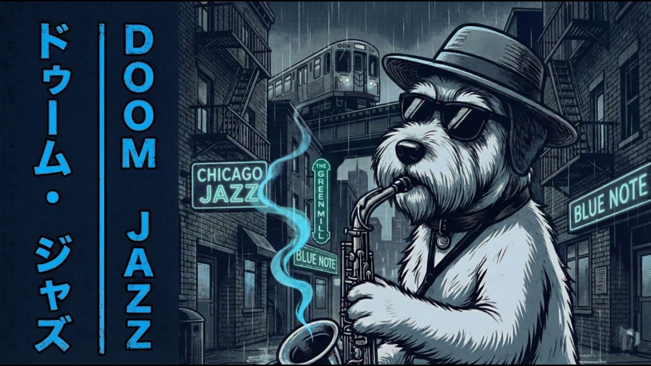 Doom Jazz ☔ ドゥーム・ジャズ | Rainy Noir Night Jazz for Focus (作業用BGM・勉強用BGM・集中)