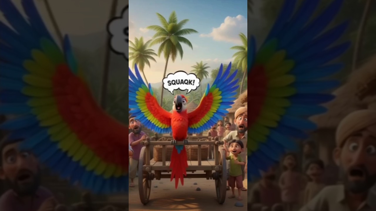 The Funny Parrot and the Farmer | Kids Cartoon Story Trending 