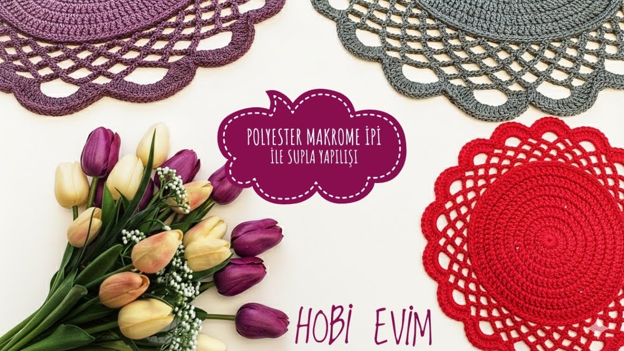 Makrome İpiyle Supla Yapılışı - Supla Nasıl Örülür? (AMERİKAN SERVİS)