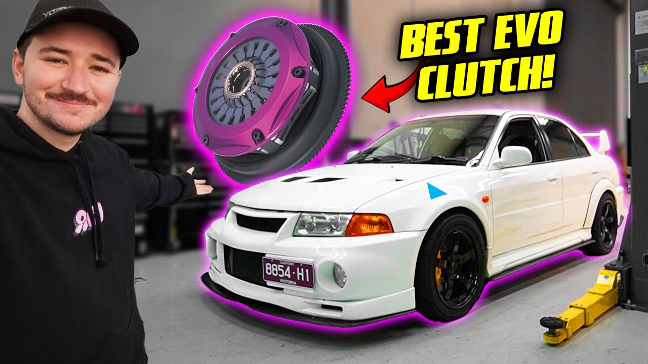 Установка двухдискового сцепления EXEDY на Mitsubishi Evo!