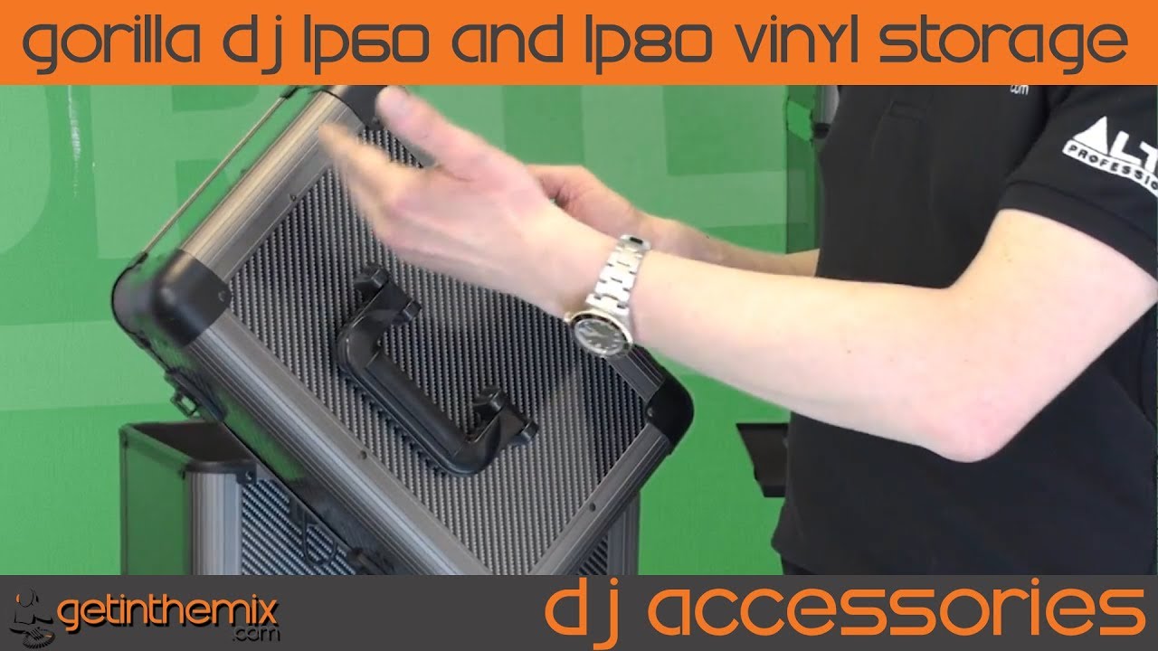 Gorilla DJ LP60 and LP80 Vinyl Record Storage Case @ Getinthemix.com