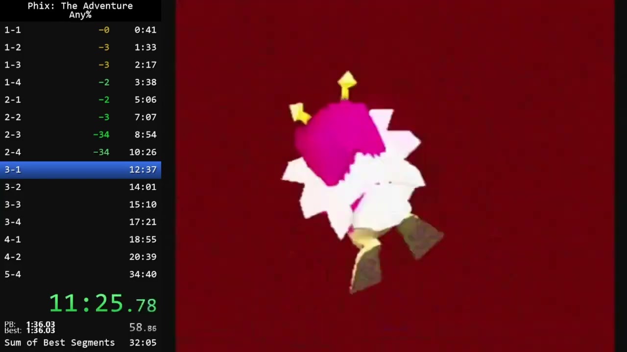 Phix: The Adventure Speedrun - 33:13