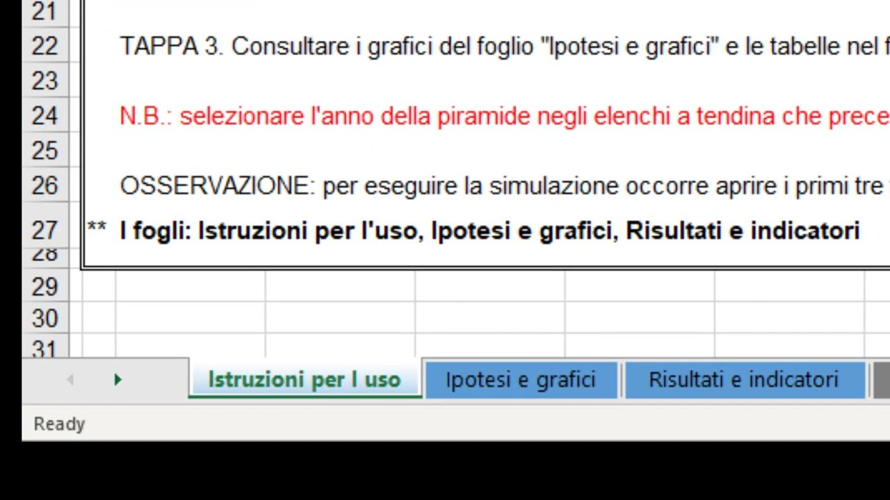 Tutorial Cambiamento demografico e simulazione