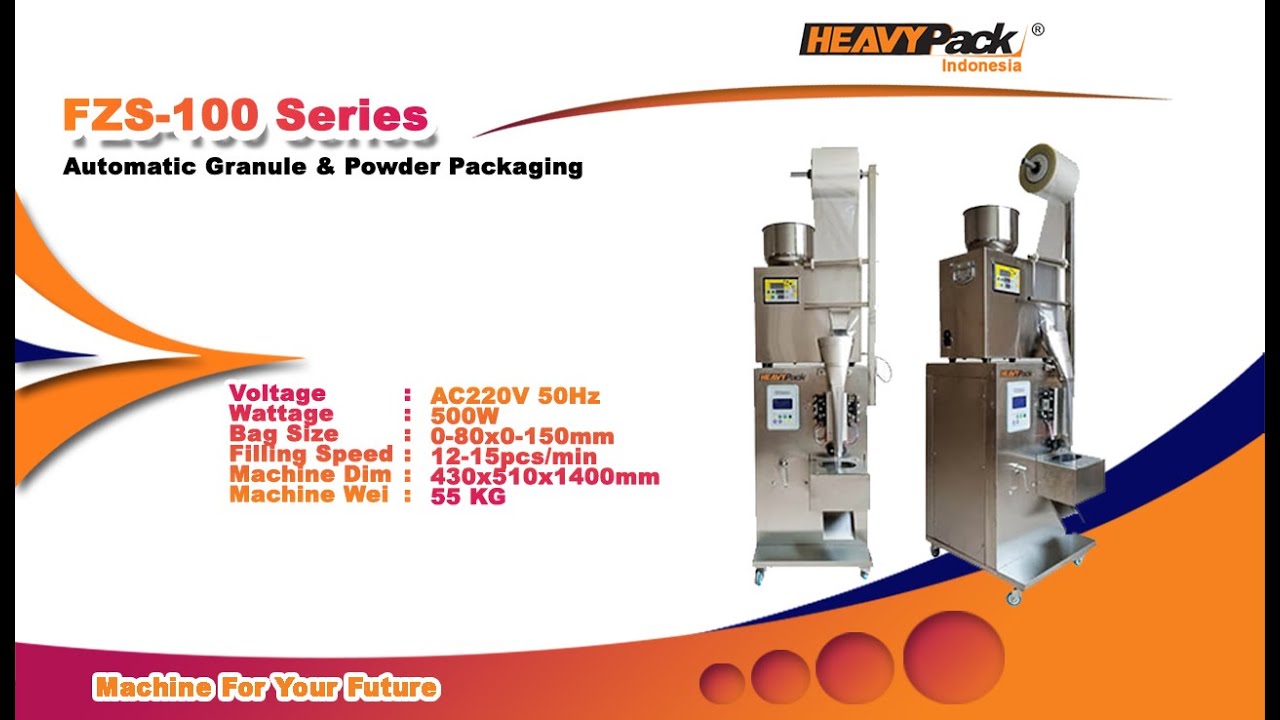 FZS100 & FZS500 TERNYATA BEGINI CARA RAKIT DAN SETTING MESIN PENGEMAS SACHET SASET GRANULE / BUTIRAN