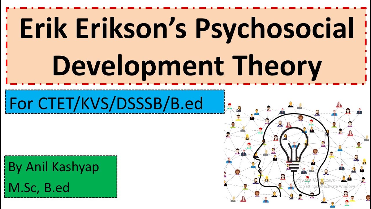 Psychosocial Development Theory by Erik Erikson for CTET/B.ed/DSSSB/KVS