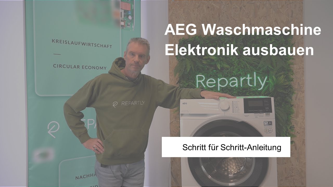 AEG Waschmaschine - Elektronik ausbauen
