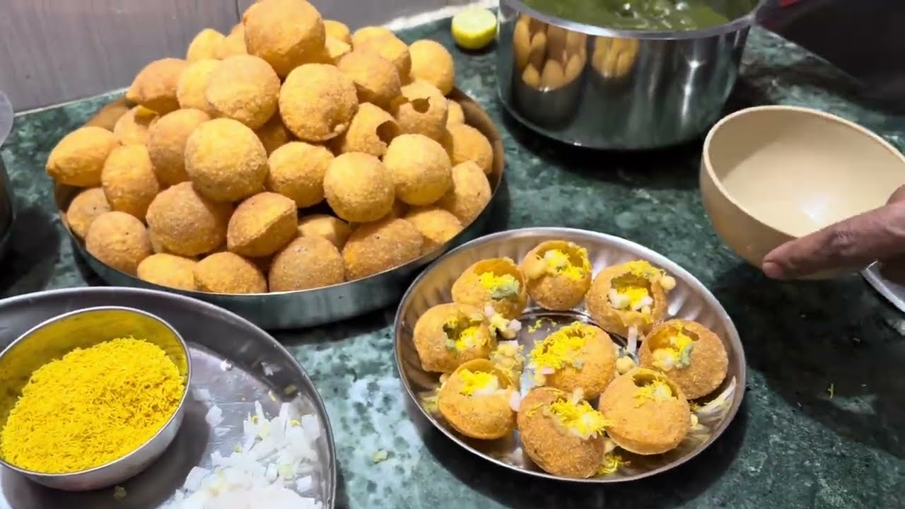Homemade Pani Poori Recipe | पाणीपुरीचं गोड, तिखट पाणी आणि रगडा | #viral #recipe #streetfood