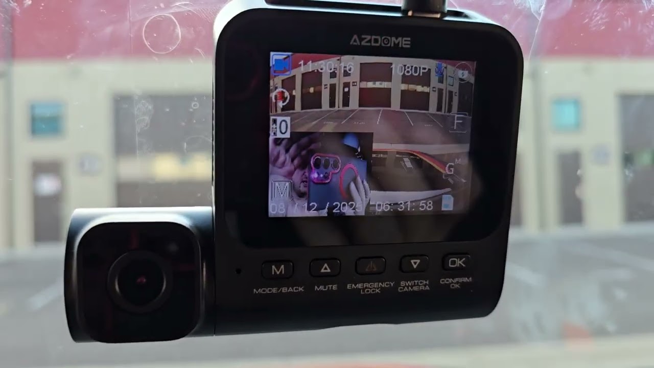 AZDOME V600 3 Channel Dash Cam 1080p Compact High Resolution Test