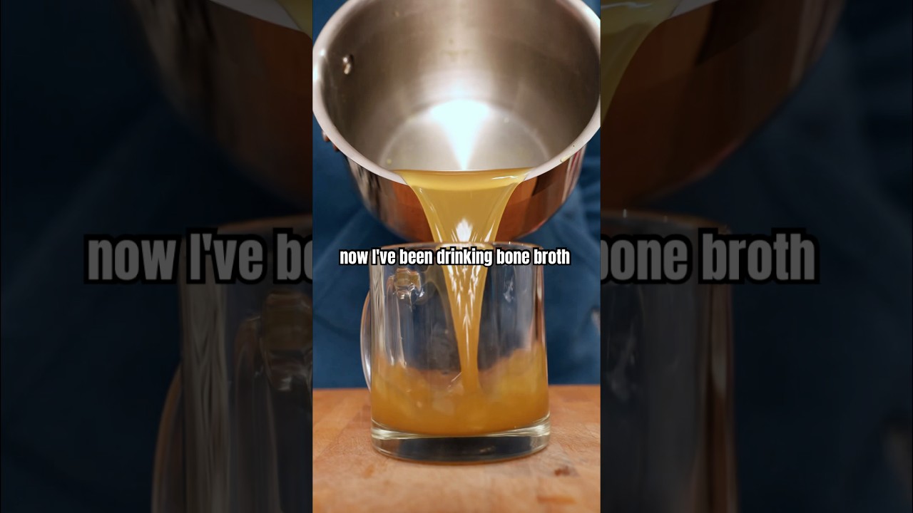 Homemade chicken bone broth