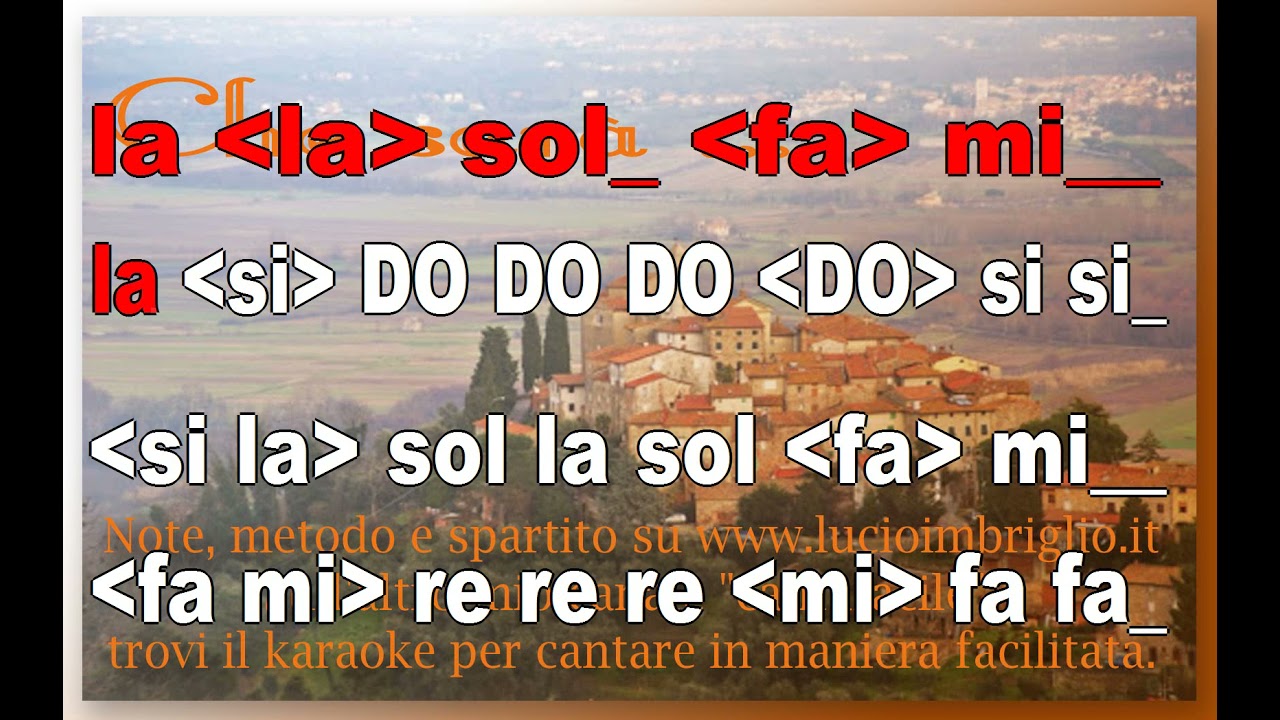 Che sarà - karaoke notazionale