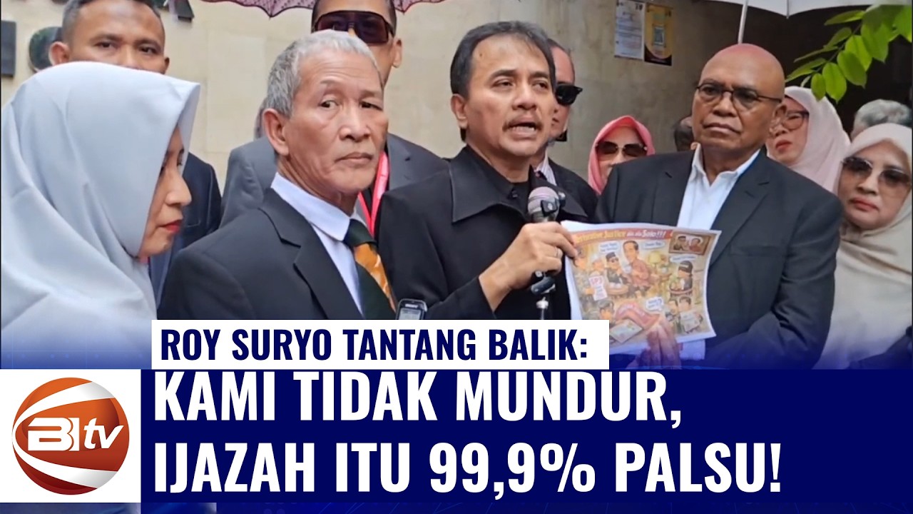 ROY SURYO NGAMUK! Tolak Damai & Tetap Sebut Ijazah 99,9% Palsu: 