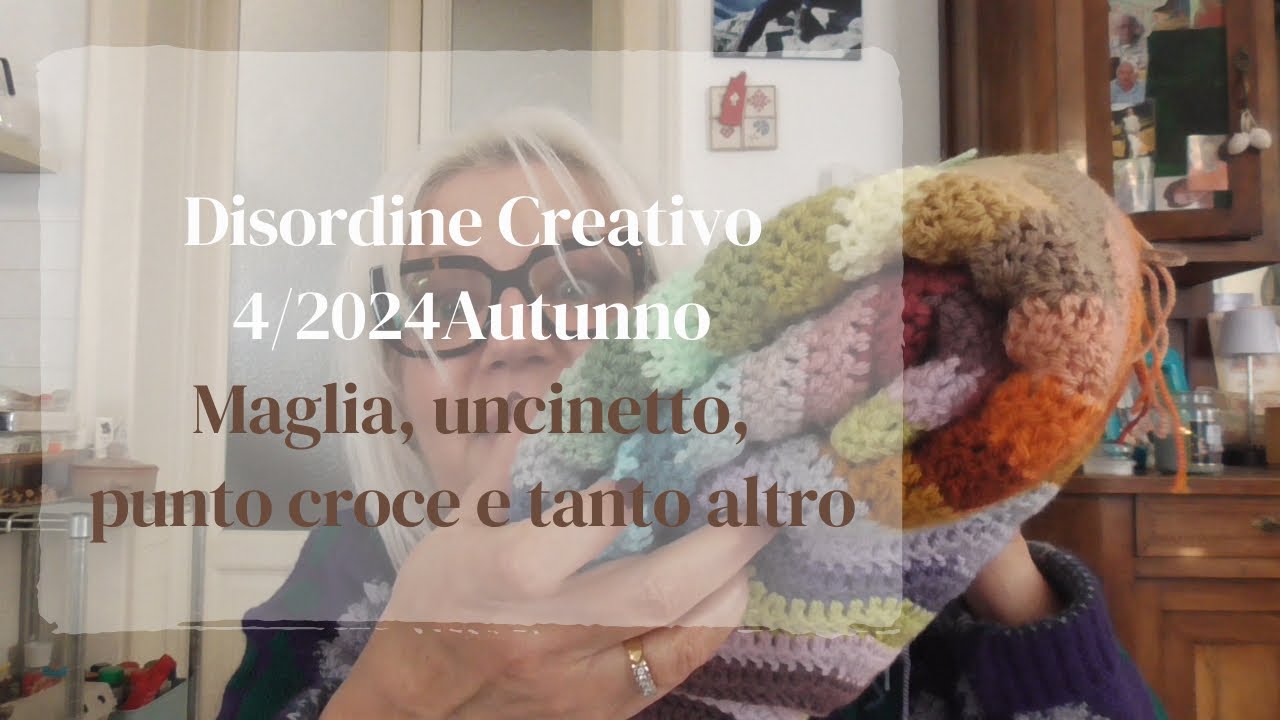 Disordine creativo autunno 2024 #knitting #embroidery #books #chiacchiere
