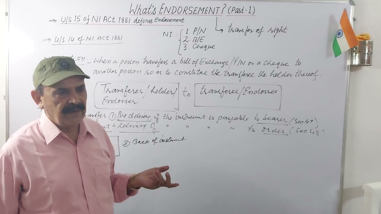 What's ENDORSEMENT ?  विधि -Part-1 #banking #nbfc #upsc #jaiib #caiib #ssc #ias #law