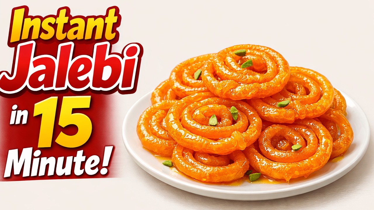 Instant Jalebi in 15 minute in Marathi I अवघ्या १५ मिनिटात तयार करा जलेबी JyotisKitchen2025