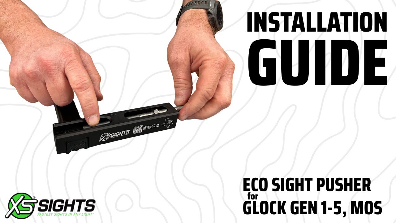 ECO Series™ Inline Rear Sight Pusher - R3D Night Sights Install - Glock 19