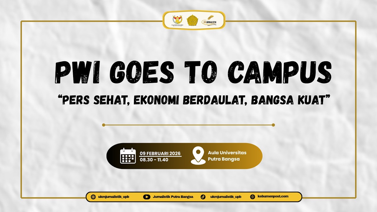 SEMINAR || PWI TO GOES CAMPUS UNIVERSITAS PUTRA BANGSA