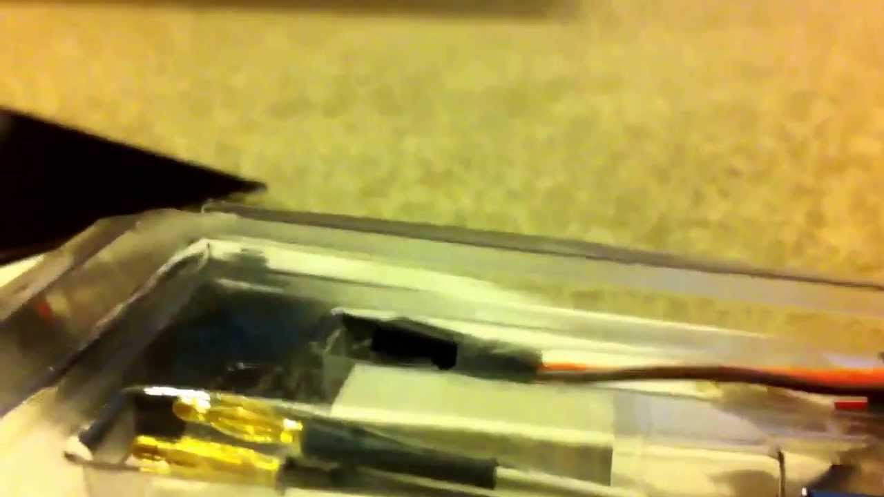 Xcelorin micro brushless motor and lipo battery