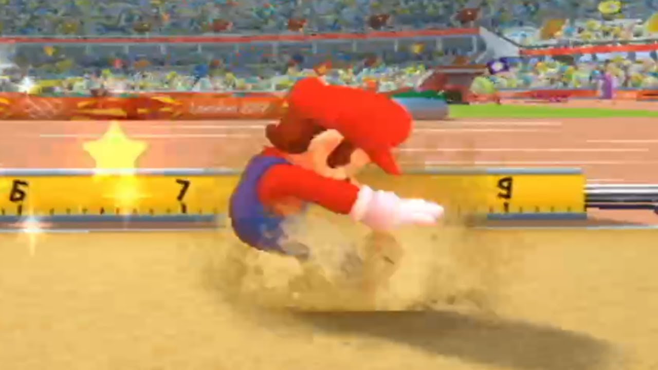 Mario & Sonic at the London 2012 Olympic Games - Long Jump (All Characters)