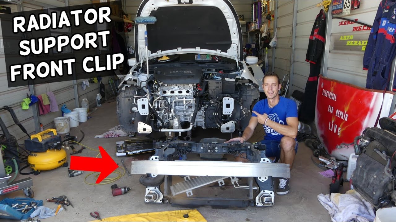 RADIATOR SUPPORT REMOVAL REPLACEMENT DODGE DART  FRONT CLIP REMOVAL REPLACEMENT