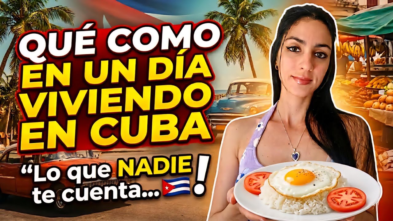 Comida REAL de un día cubano: desayuno, almuerzo y cena 🙏#cuba #cubanosporelmundo #comida #vlog 