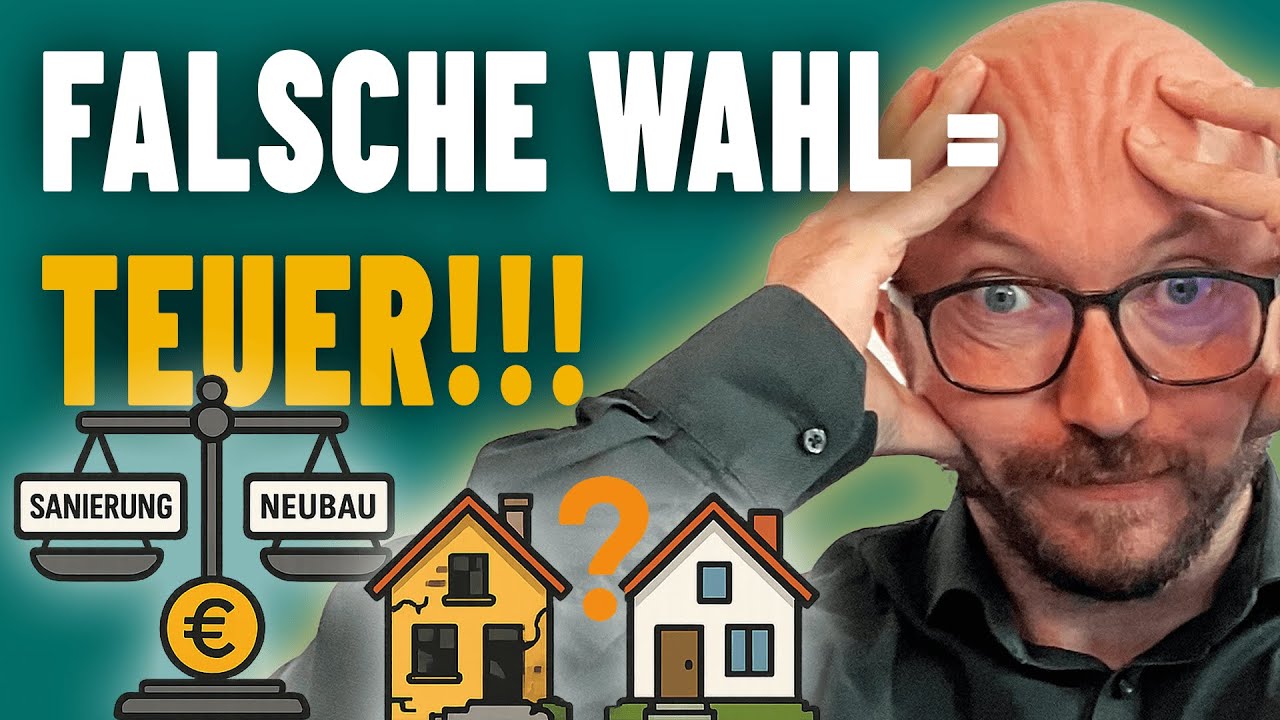 Sanierung günstiger als Neubau? Rechenbeispiel mit Kosten & Förderung