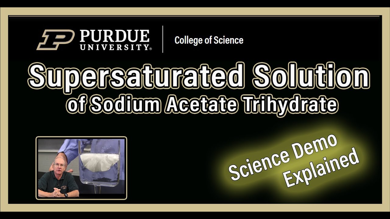 Come preparare una soluzione sovrasatura di acetato di sodio triidrato