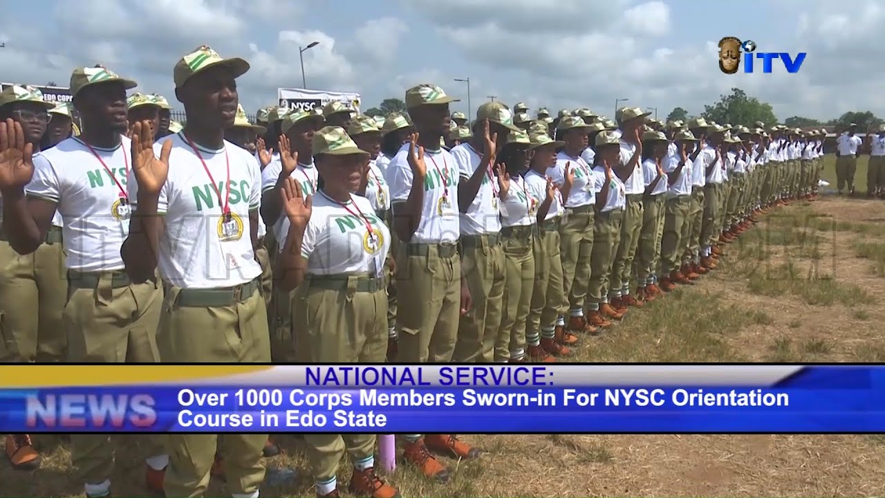 Over 1,000 Corps Members Sworn-in For NYSC Orientation Course In Edo State