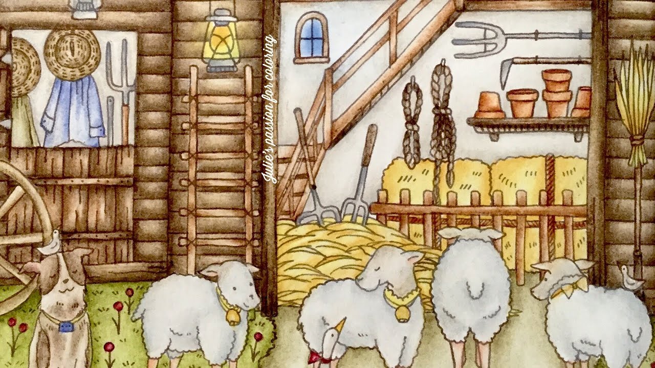 ROMANTIC COUNTRY the third tale by Eriy -prismacolor pencils - color along