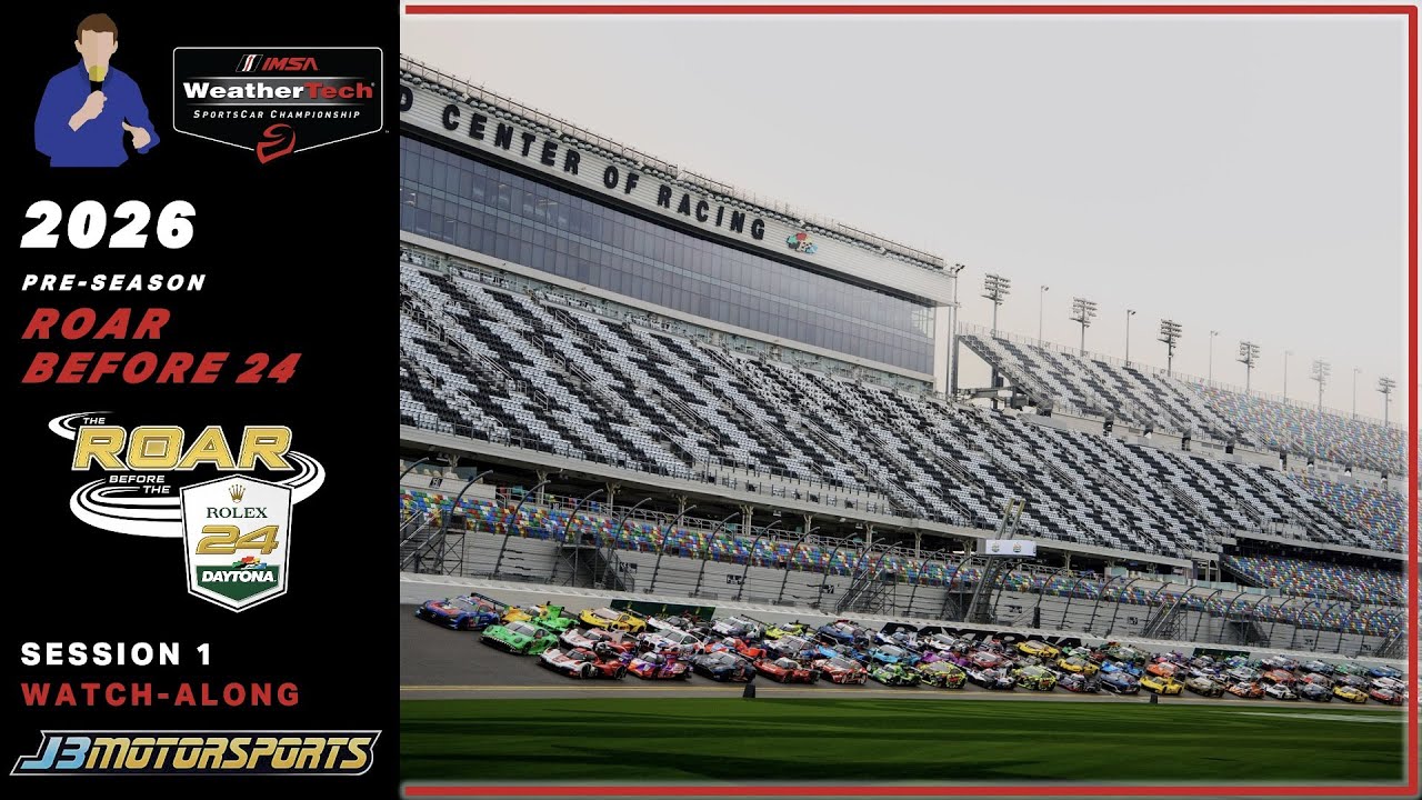 🔴 IMSA | 2026 | Roar Before The 24 | #Rolex24 | Session 1 Watch-Along