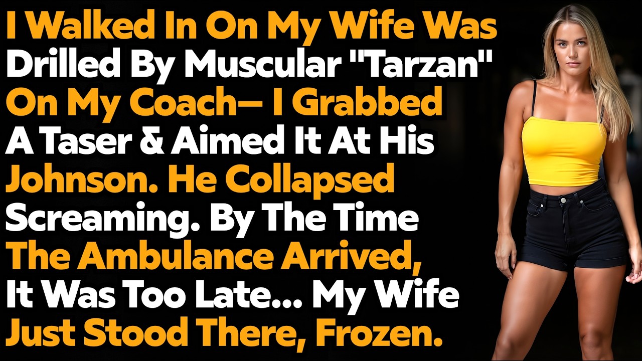 I Walked In On My Wife Was Cheating On My Bed w/ A Muscular Tarzan. I Put Revenge On His Johnson.