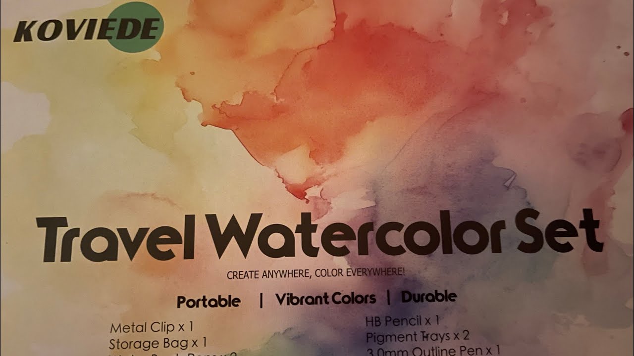 Набор акварельных красок Koviede Cute Travel Watercolor Kit!