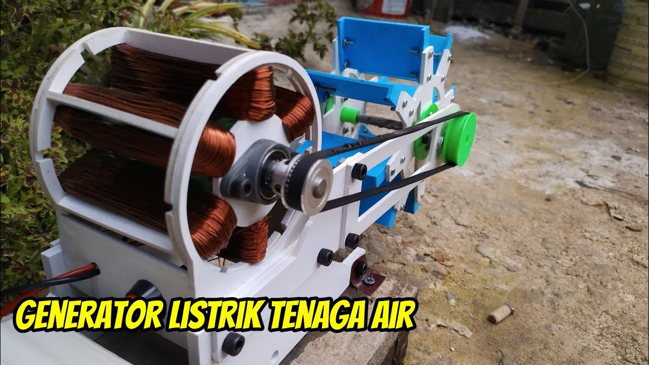 wow!!! membangun generator listrik tenaga air ||Listrik gratis|