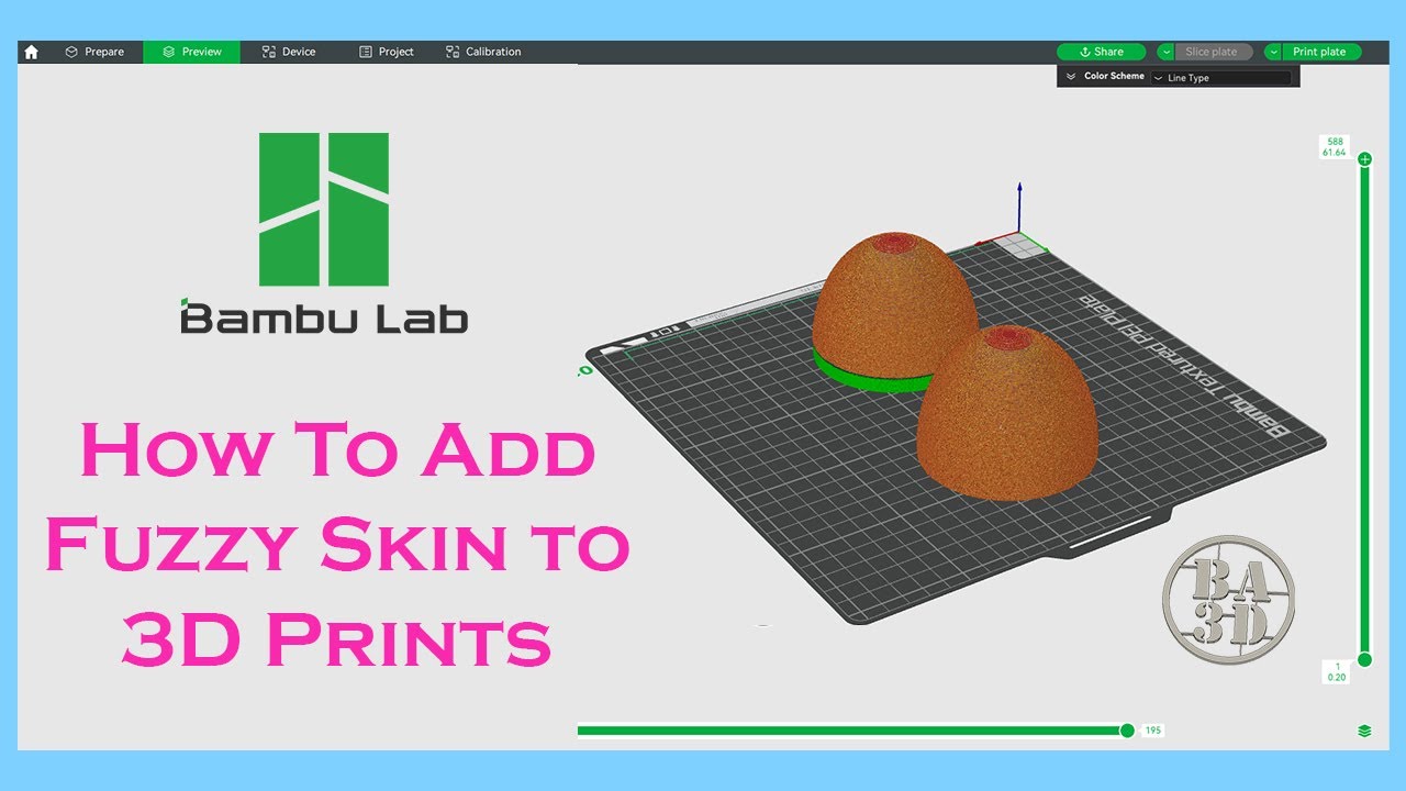 How to add Fuzzy Skin to a 3d Print - Bambu Studios Tutorial