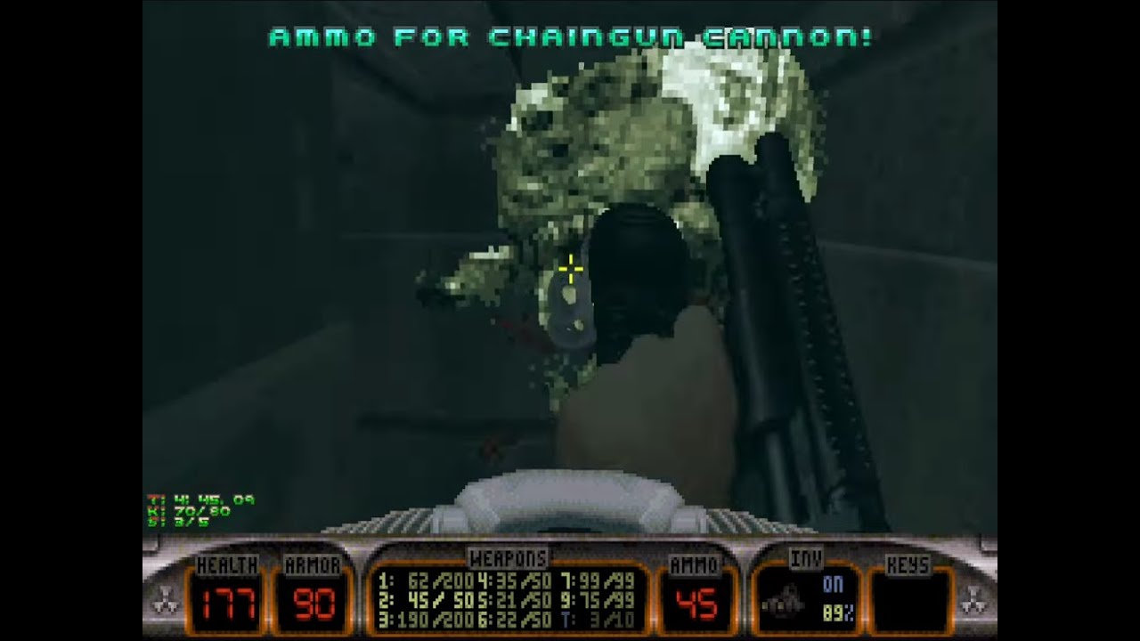 PSX - Duke Nukem Total Meltdown - E3L3: Flood Zone - [GGS] - 100% Kills & Secrets