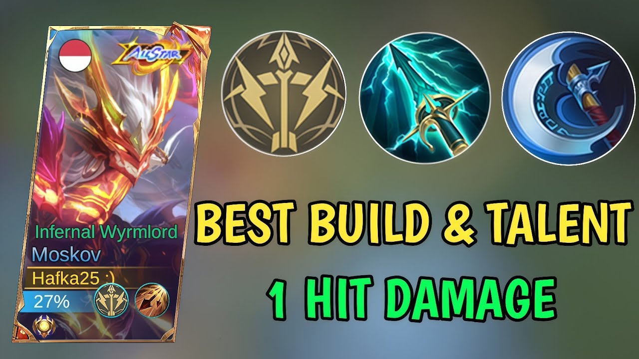 THE BEST BUILD MOSKOV, MANIAC ON‼️CRITICAL + SKYPIERCER, CRAZY DAMAGE‼️INSTANT DEAD‼️
