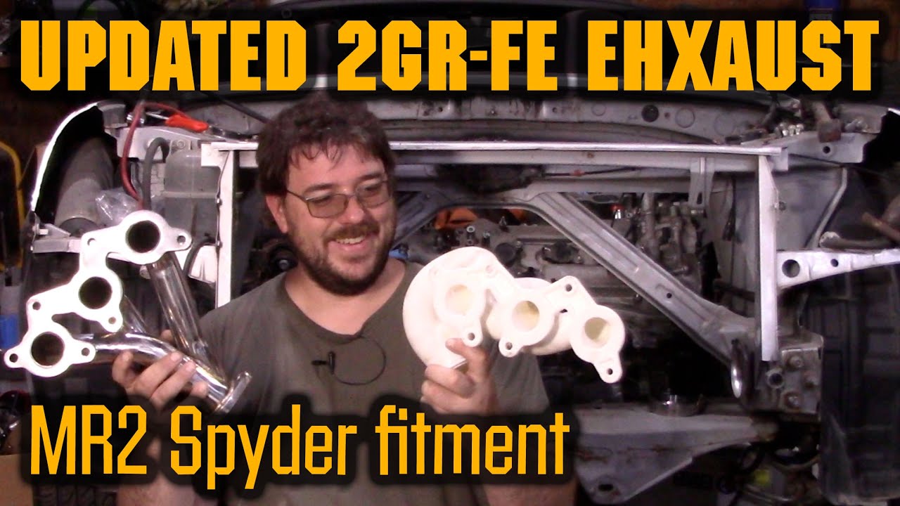 Updated 2GR-FE exhaust configuration