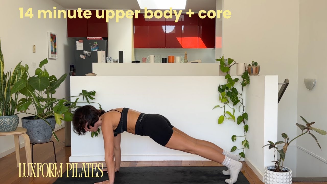 14 minute upper body + core mat pilates