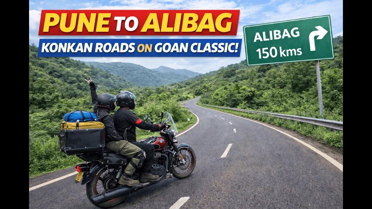 We went to Alibag and she didn't know | Goan Classic Long Ride | Kashid Beach