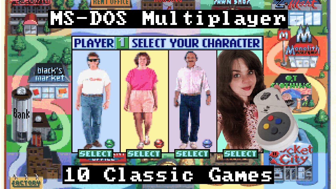 MS-DOS Multiplayer - 10 Classic Games