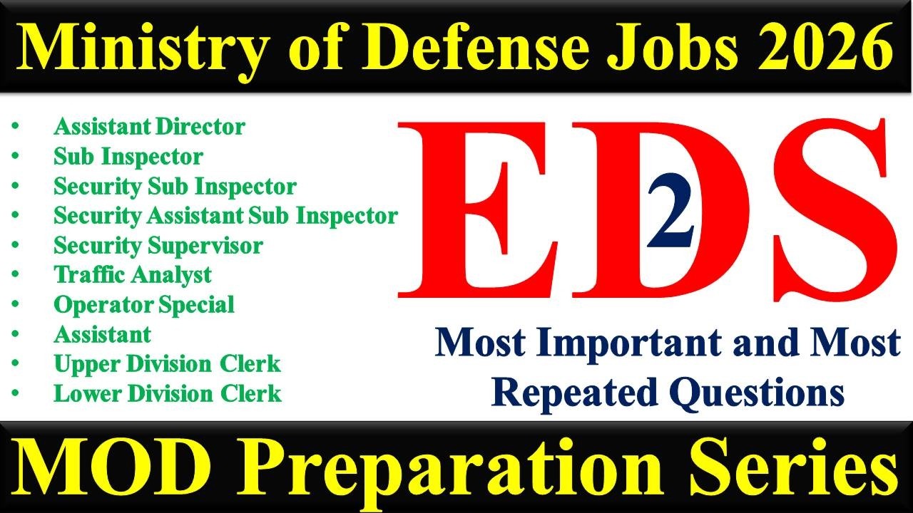 MOD Screening Test Preparation | Every Day Science | MOD Assistant Director, Sub Inspector | EDS 2 |