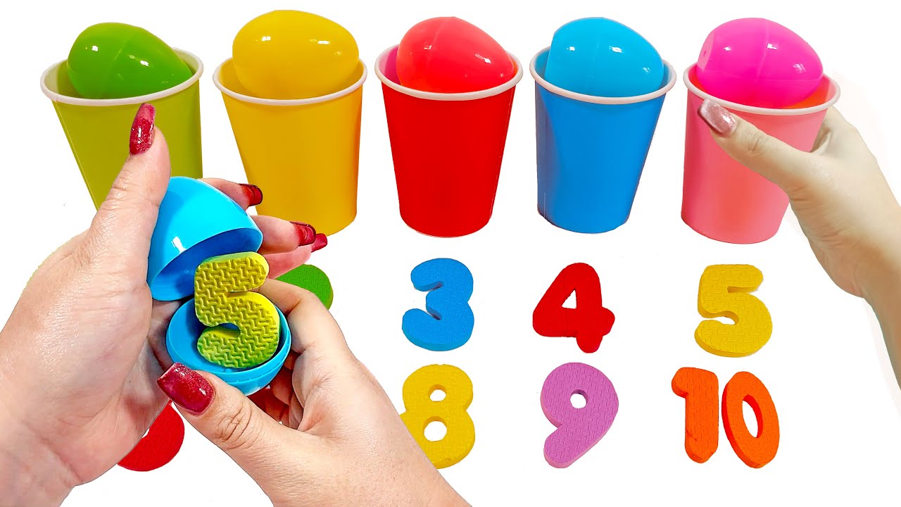Fun number and color play with various toys - Permainan angka dan warna dengan mainan
