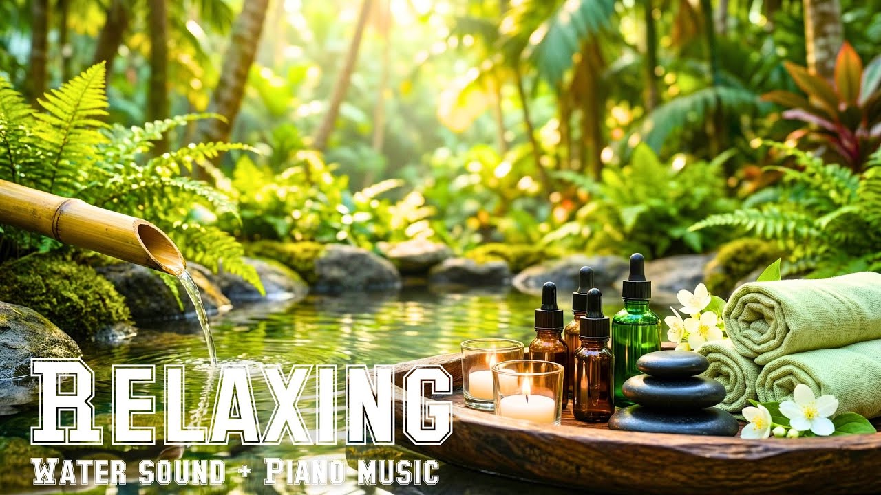 4 Hours Deep Calm Piano & Bamboo Water 🌙 Healing Music for Peaceful Sleep